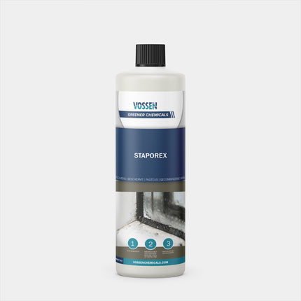 Staporex RVS reiniger en polish - Voor het verwijderen van hardnekkige vervuiling en aanslag op roestvrijstaal, porselein, tegelwerk, geverfde metalen, plastic, formica en glas.