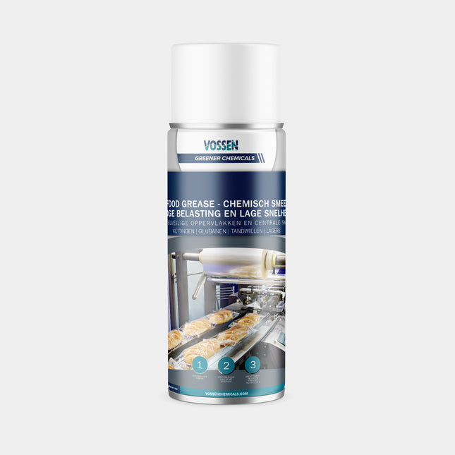 SP2 Food Grease - voor het smeren van kettingen, glijbanen, tandwielen en lagers van vulmachines, verpakkingsmachines, kneedmachines, mengers, roerders en persen die in aanraking komen met voedingsmiddelen of farmaceutische producten.